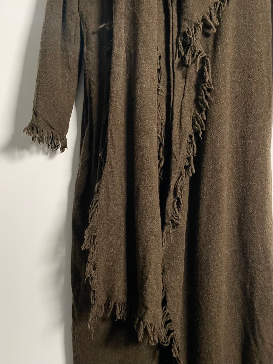 13fw 랑방 컬렉션 프린지 울 롱코트 (on.576)   상품이미지6