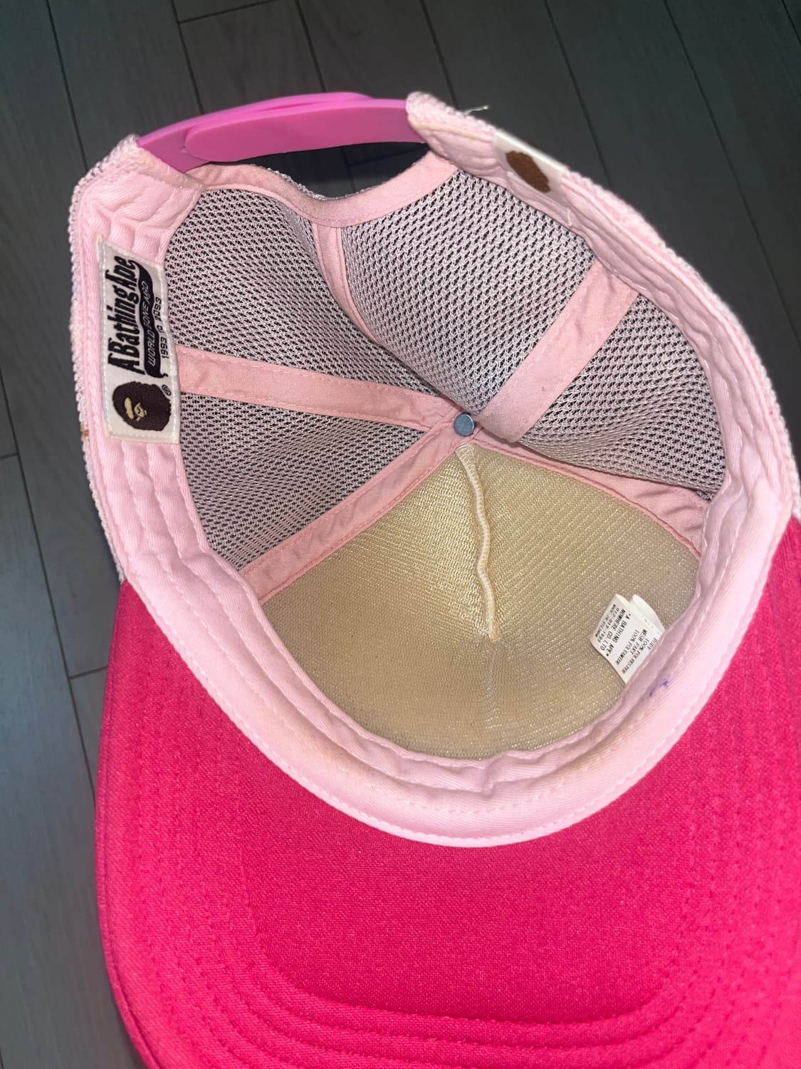 Bape sta mesh cap pink 상품이미지3