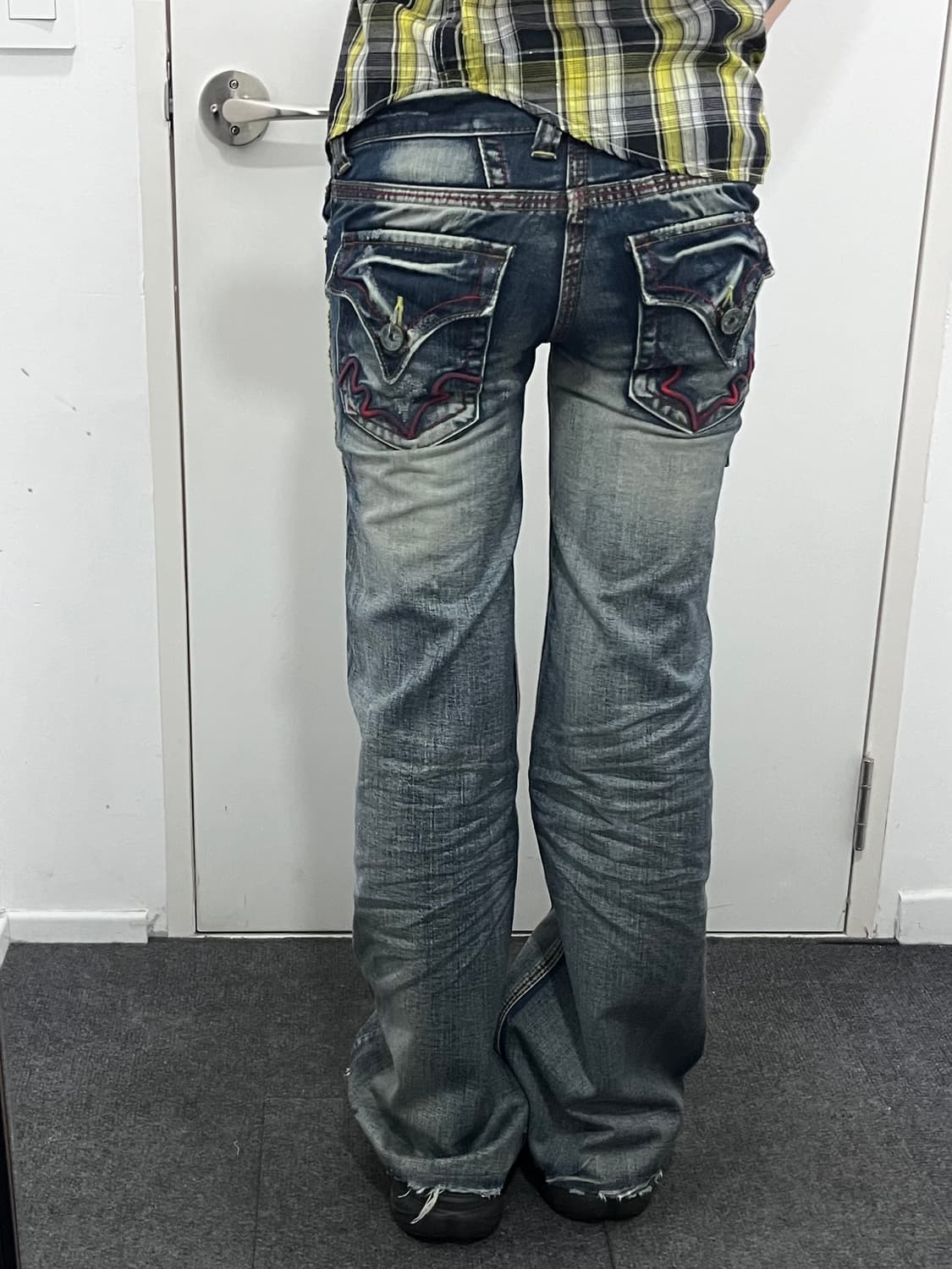 Anna Kerry Jeans 펑크 와이드 부츠컷 데님 팬츠 상품이미지3