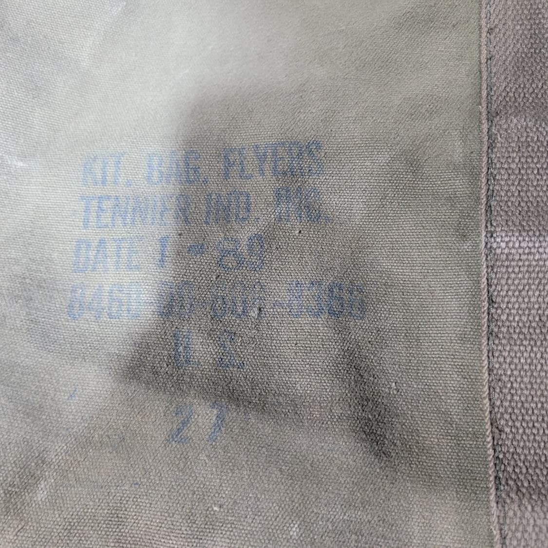 미 빈티지 캔버스 대형 공군 더플백 상품이미지2