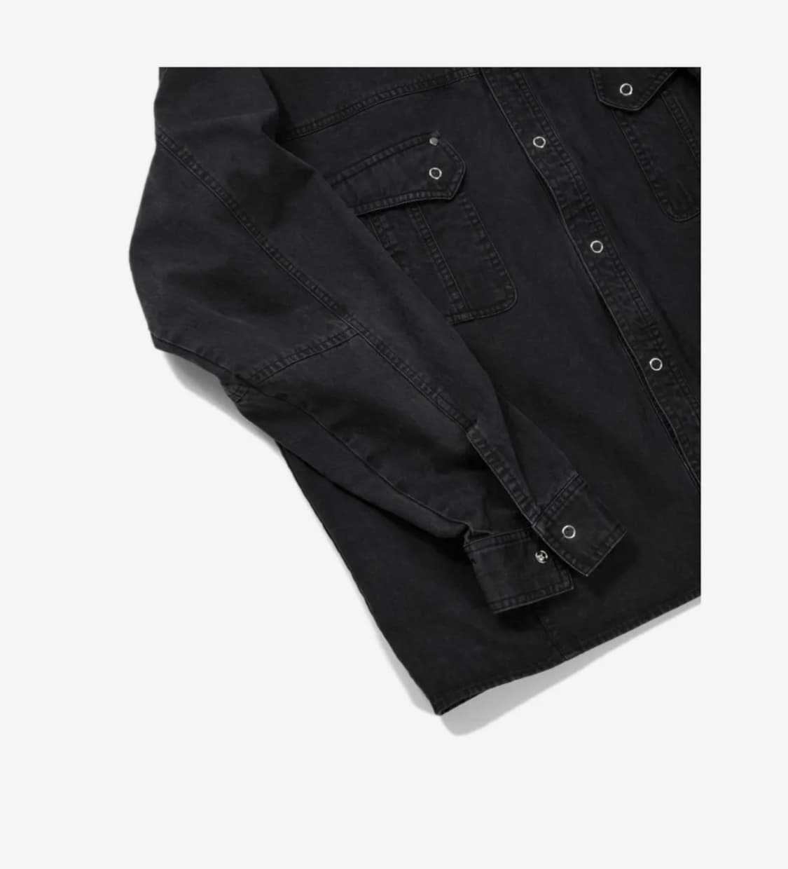 etce HERRINGBONE WASHED POCKET SHIRT 상품이미지7