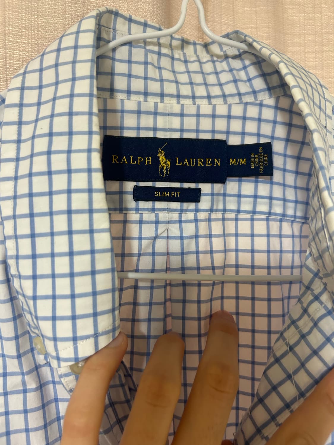 랄프로렌 슬림핏 체크 셔츠 상품이미지3