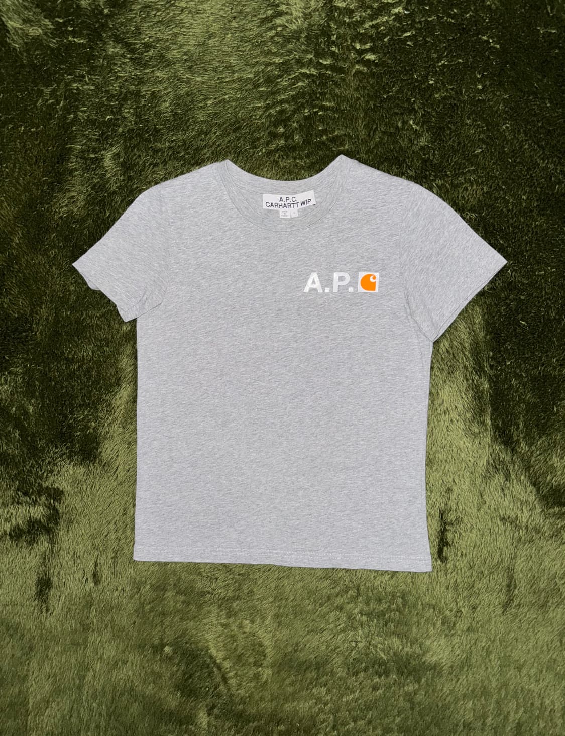 [S] Carhartt WIP X A.P.C. 칼하트 아페쎄 로고 티셔츠 상품이미지1