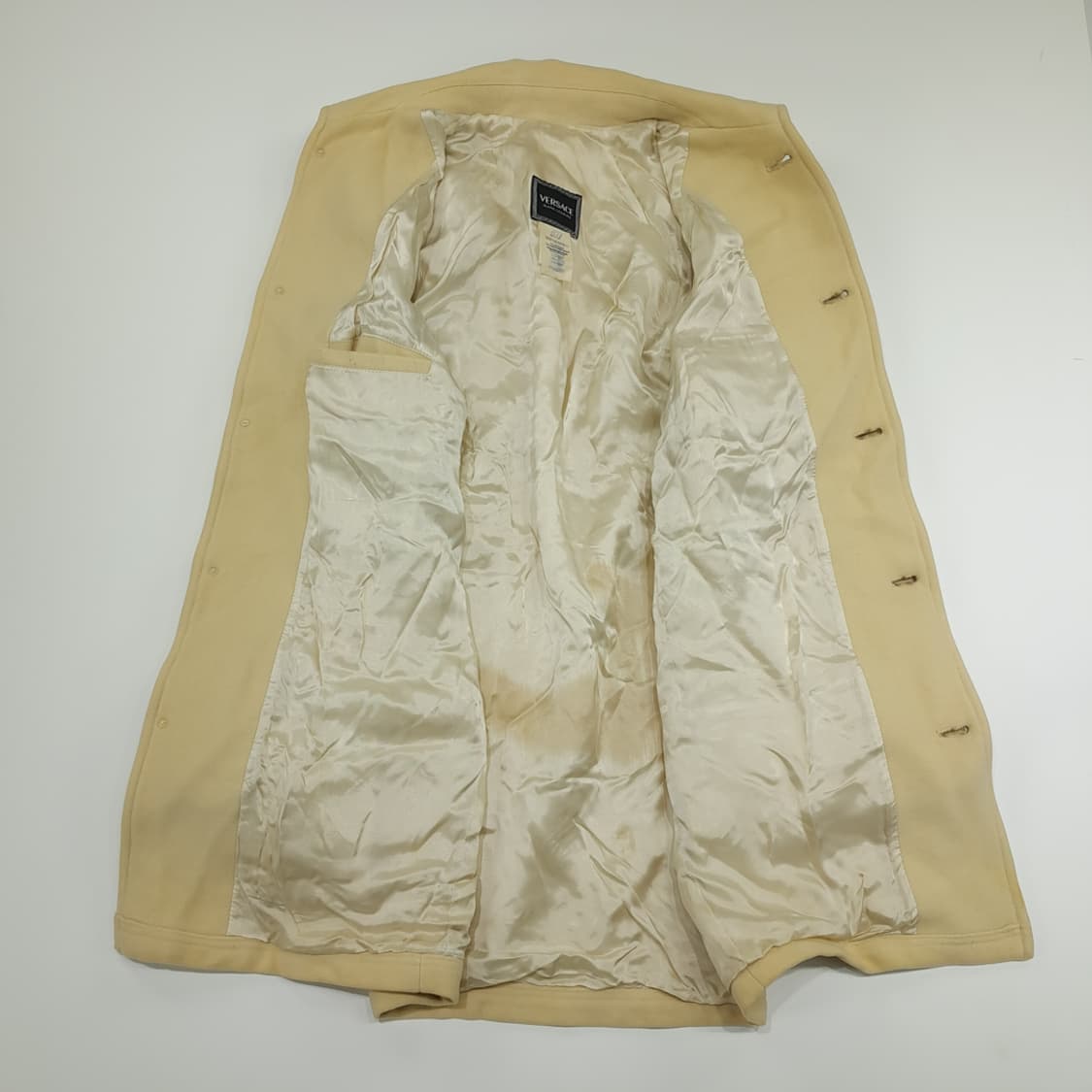 CN850 M 베르사체 메두사 베이지 울 롱코트 상품이미지5