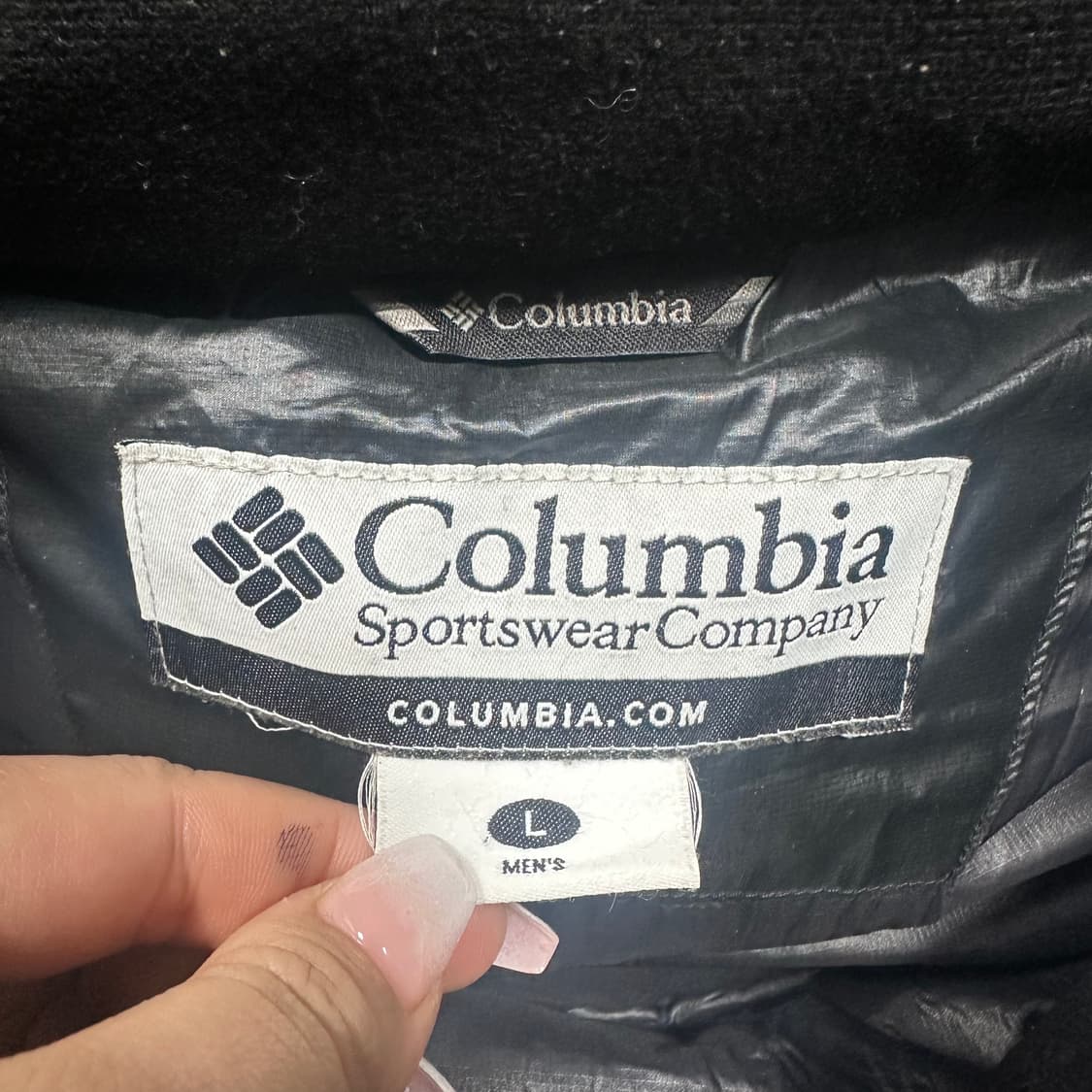 ✨ (바배) 컬럼비아 구스다운 블랙 패딩 상품이미지3