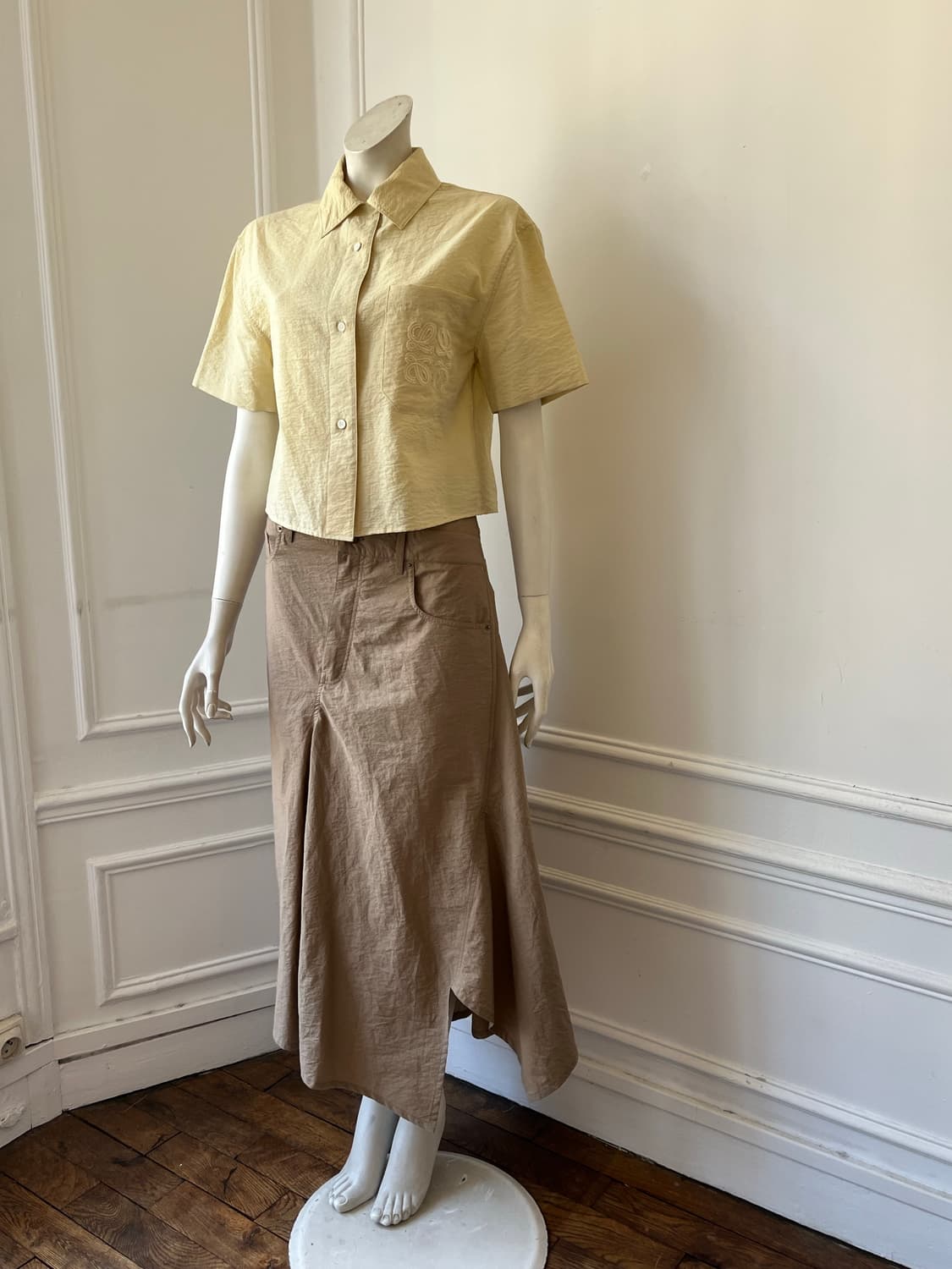 로에베 여름용 자수로고 셔츠+컷치마 loewe 상품이미지1