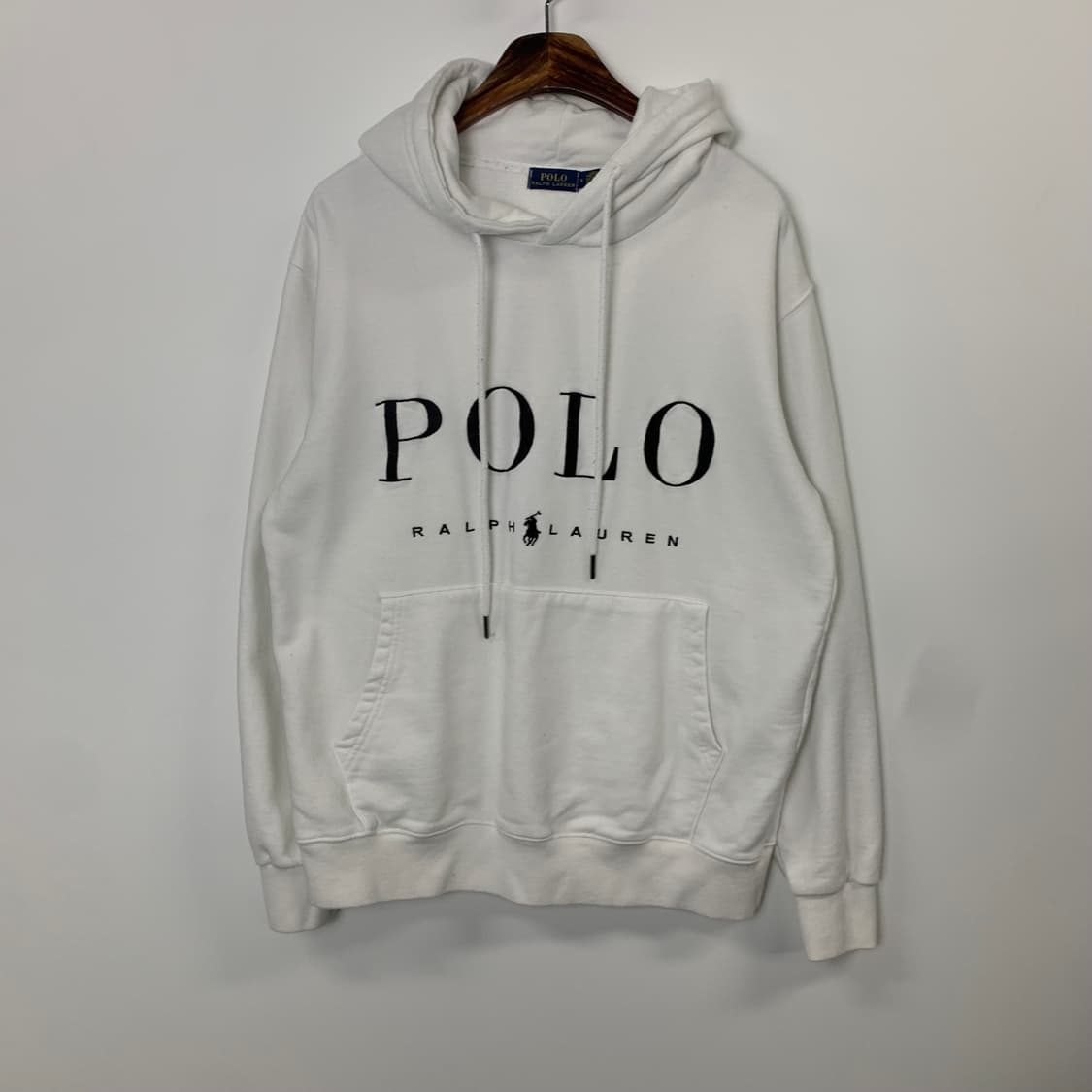 폴로 랄프로렌 신형 스펠아웃 화이트 후드티 상품이미지2