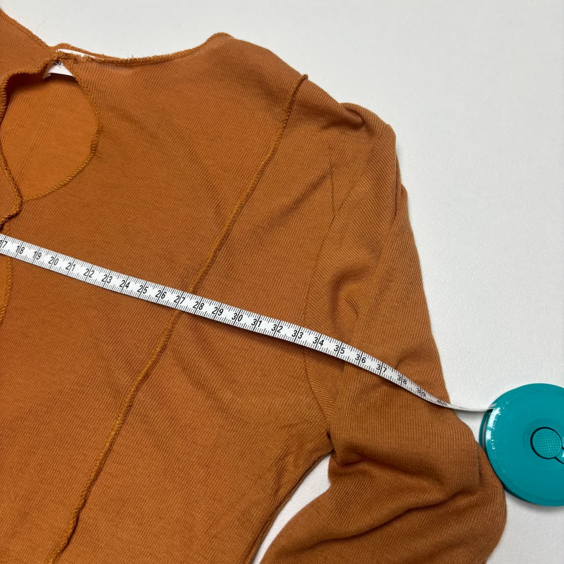 Y2K Overlock Open Front Long Sleeve 상품이미지5