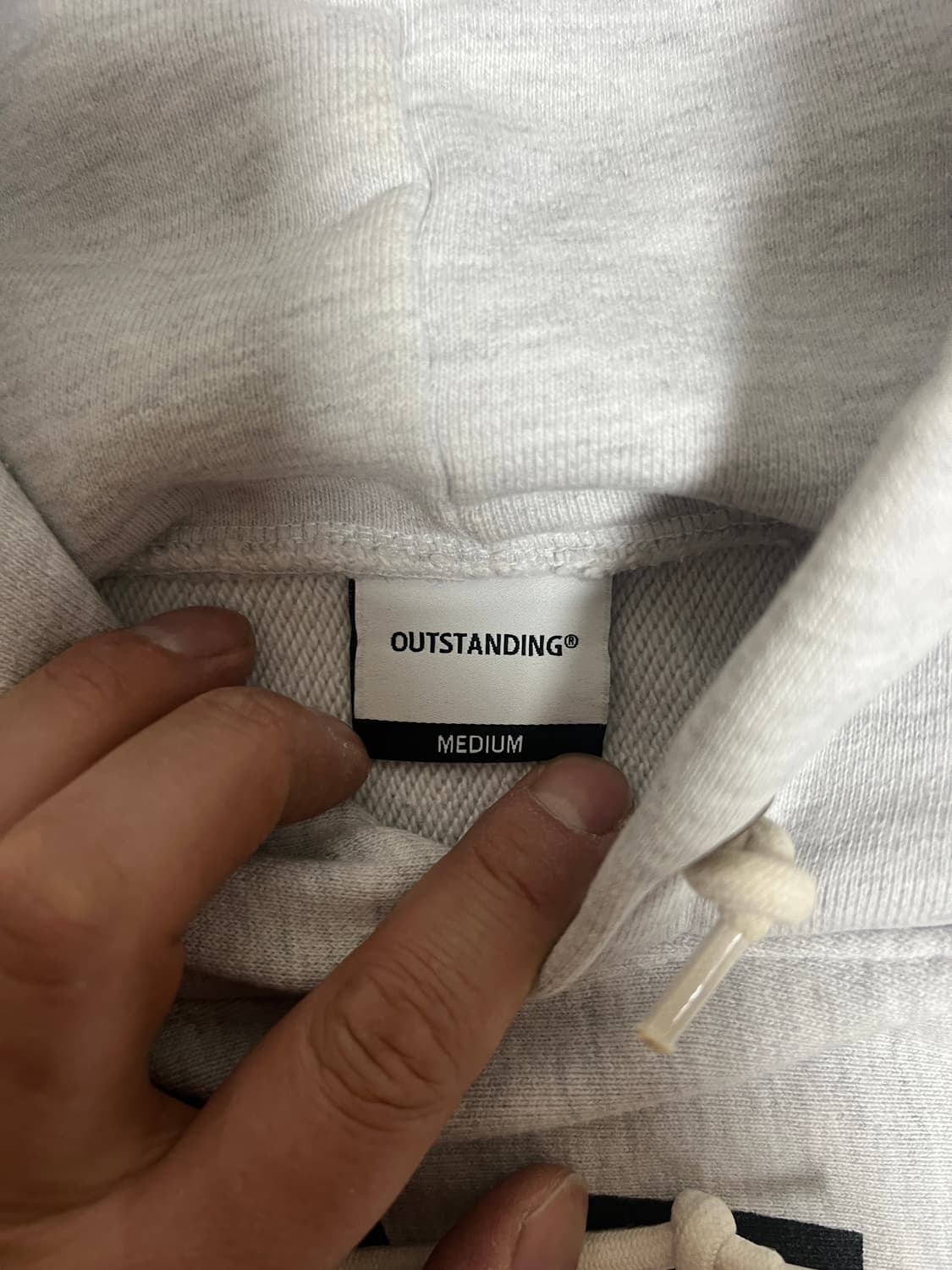 아웃스탠딩 해군 후드티(리버스 위브) M 상품이미지3