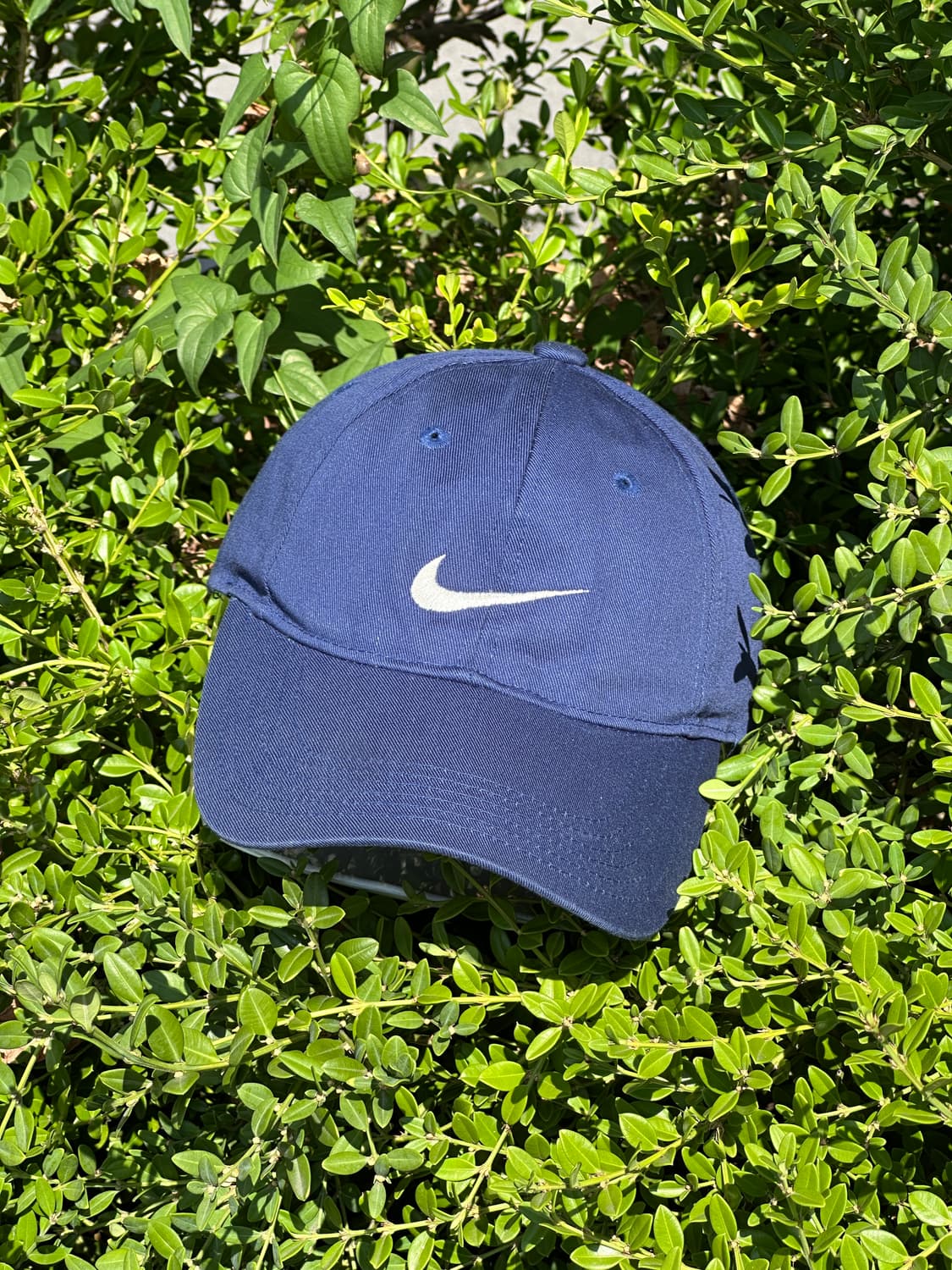 [M] 00s NIKE 나이키 로고 블루 볼캡 모자 상품이미지1