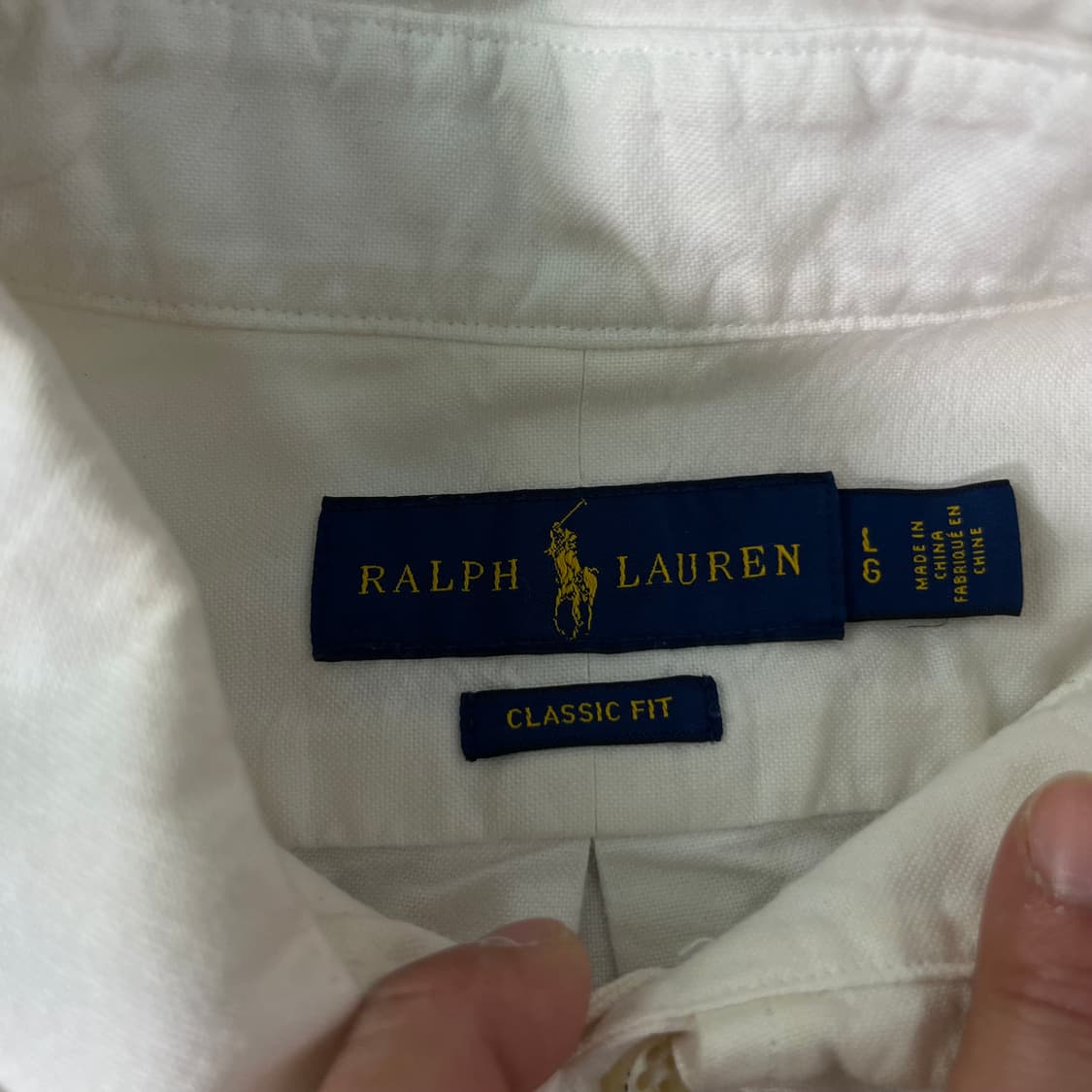 105 폴로랄프로렌 화이트 코튼 셔츠 상품이미지5