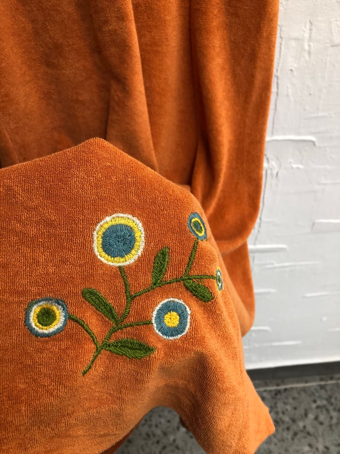 orange terry layerd dress 상품이미지5