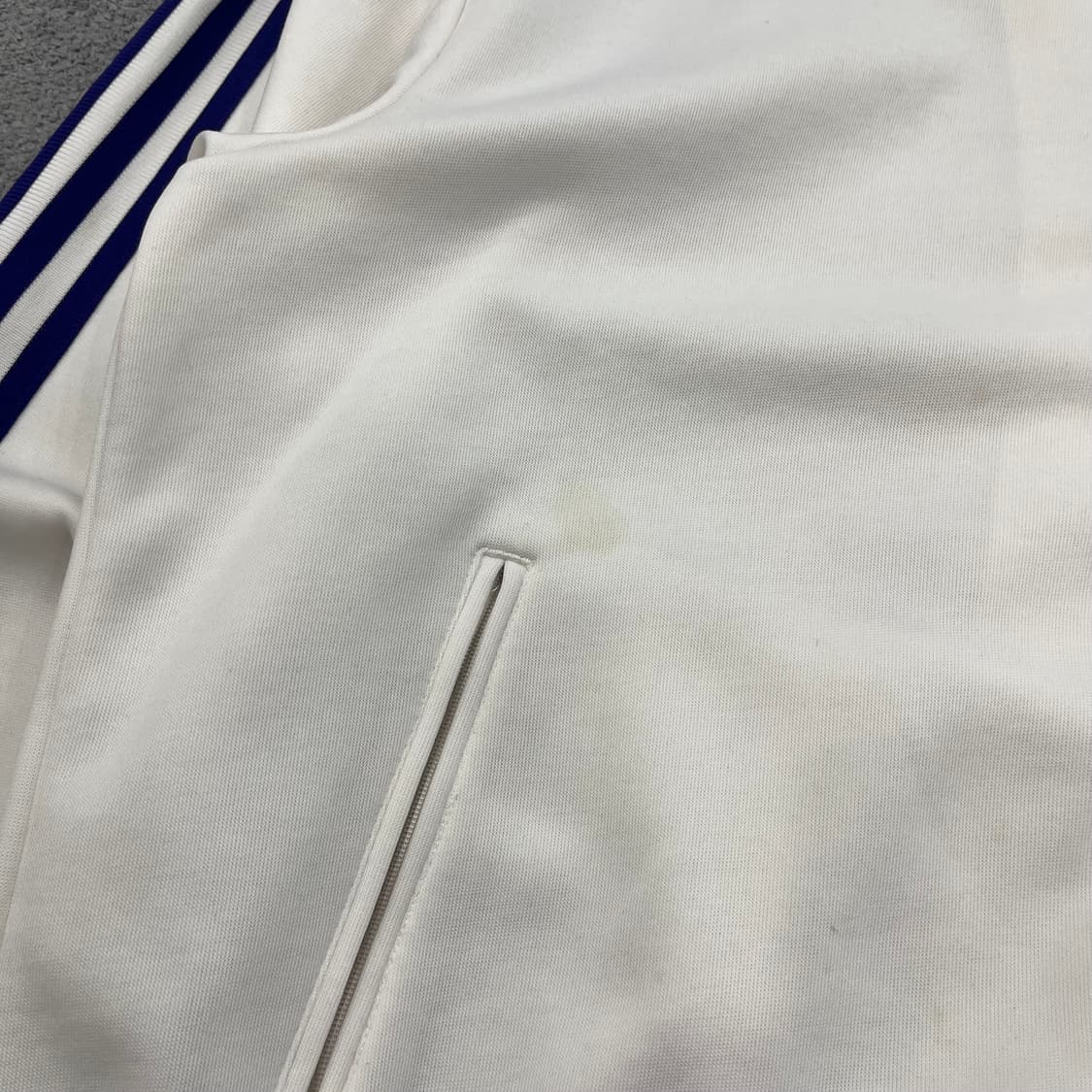 115 아디다스 대장 화이트 퍼플 파이어버드 후드 트랙탑 상품이미지3