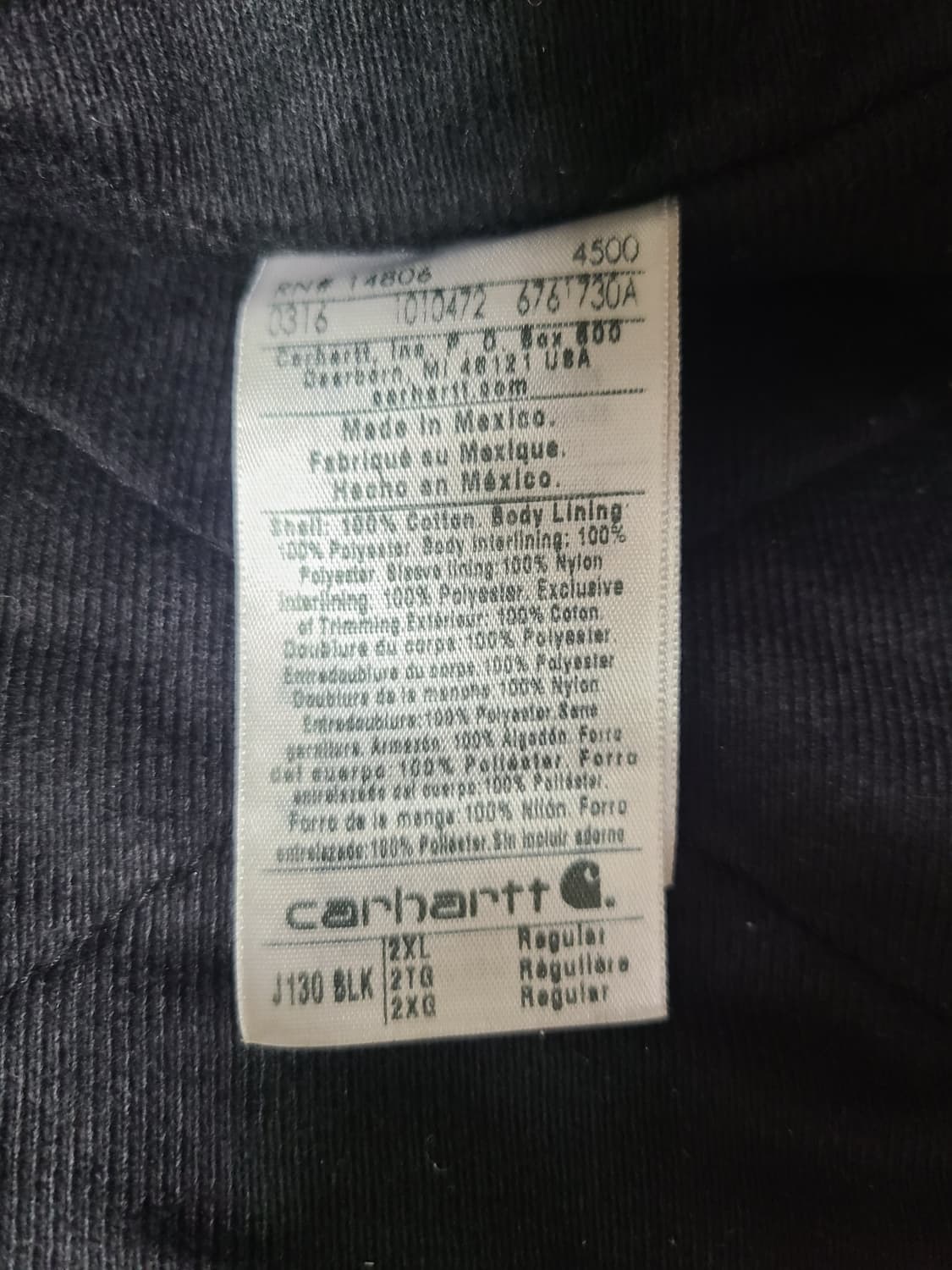 [2XL]칼하트 J130 샌드스톤 액티브 자켓 후드 상품이미지4