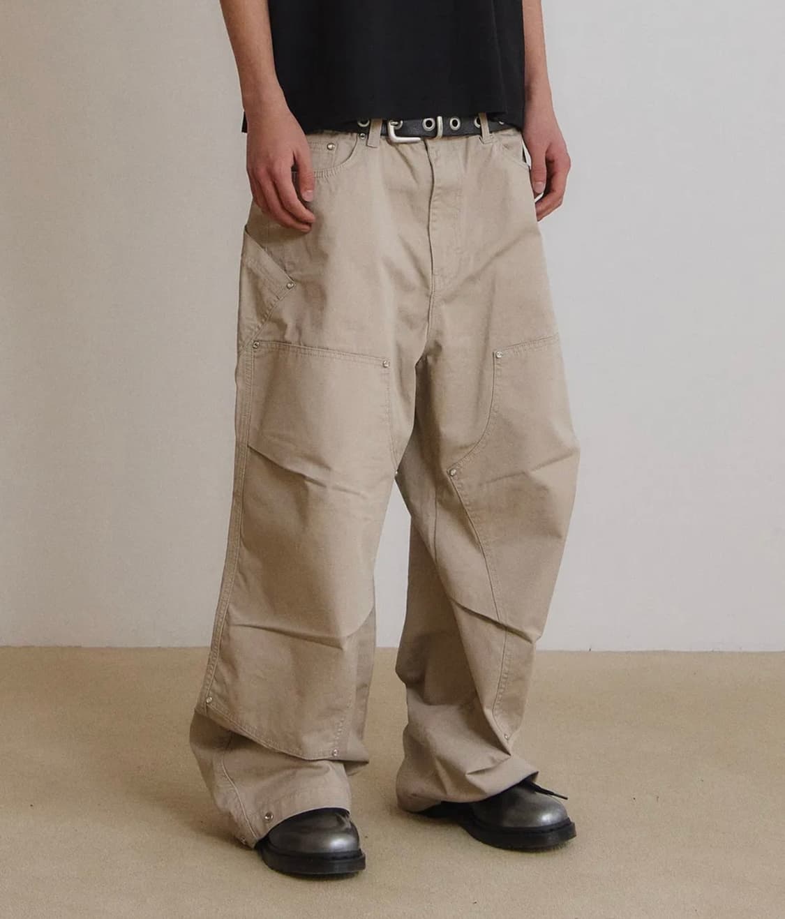 9999아카이브 리벳 더블 니 팬츠 상품이미지1