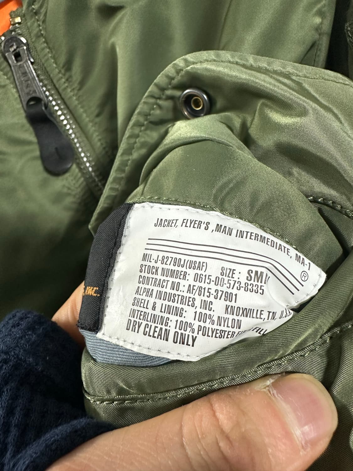 알파인더스트리 MA-1 상품이미지3