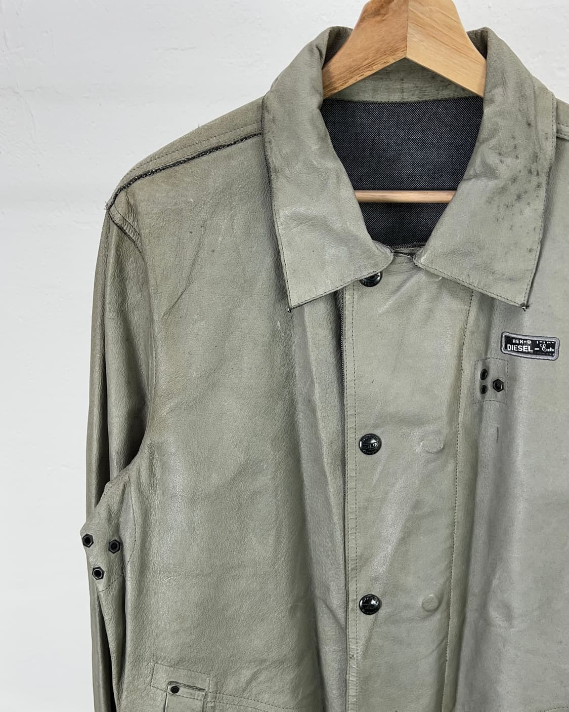 디젤 타임 트래블러스 리버시블 카라 레더 자켓 상품이미지3