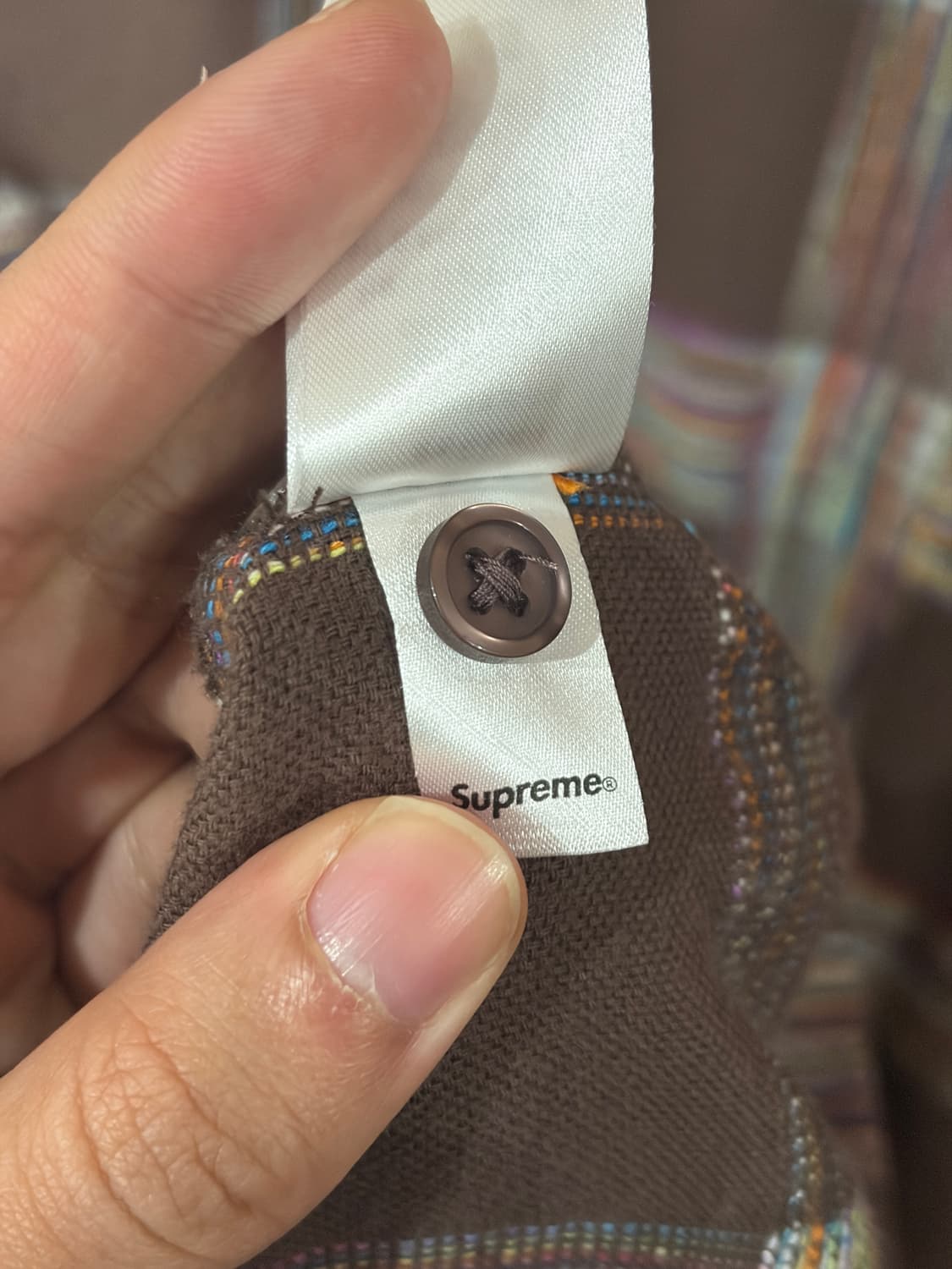 23FW 슈프림 우븐 플레이드 긴팔 셔츠 L 상품이미지7