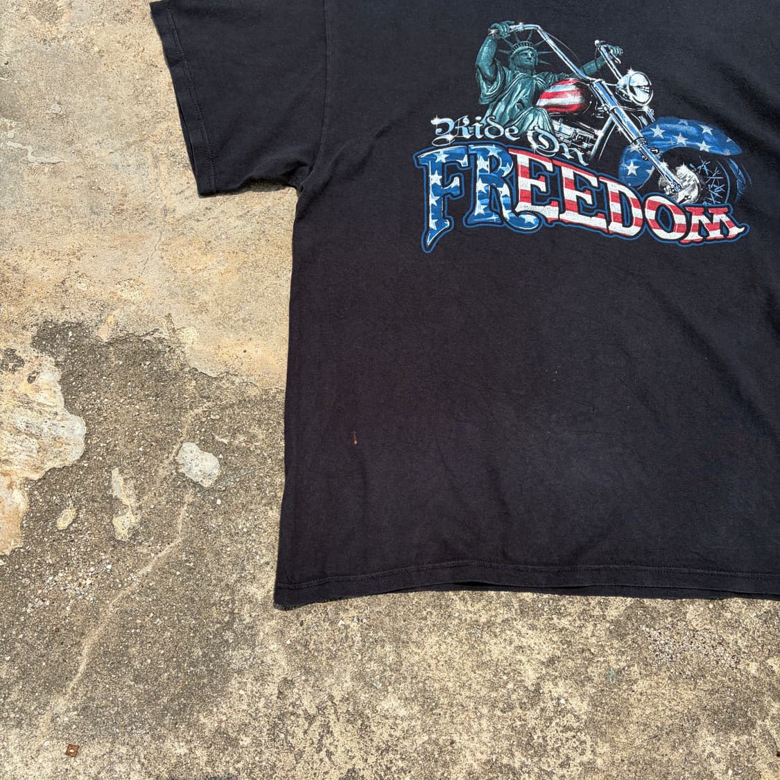 델타 Ride On Freedom 빈티지 반팔티 XL 상품이미지3