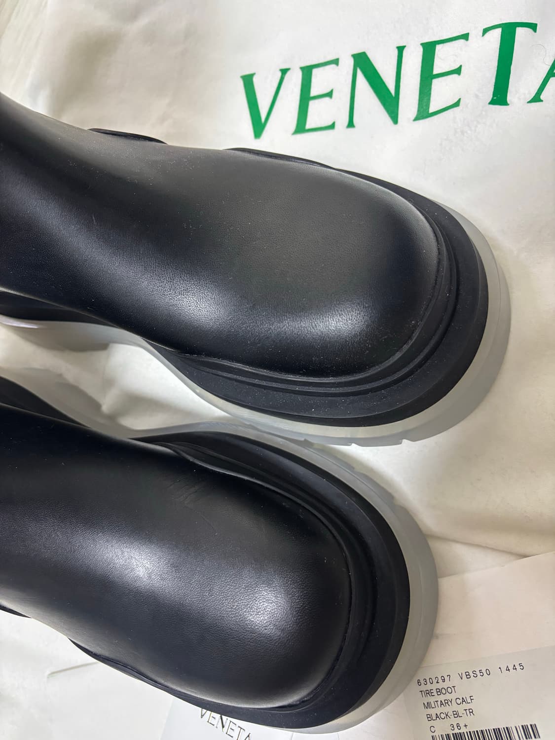 정품 보테가베네타 타이어부츠 36.5 새상품 상품이미지4