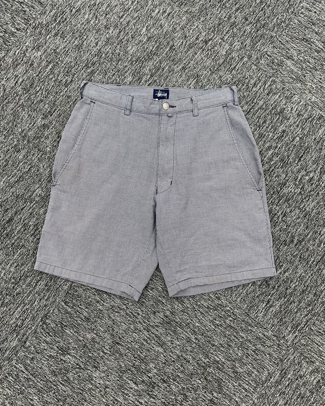 (30)스투시 USA 체크반바지-M958 상품이미지1