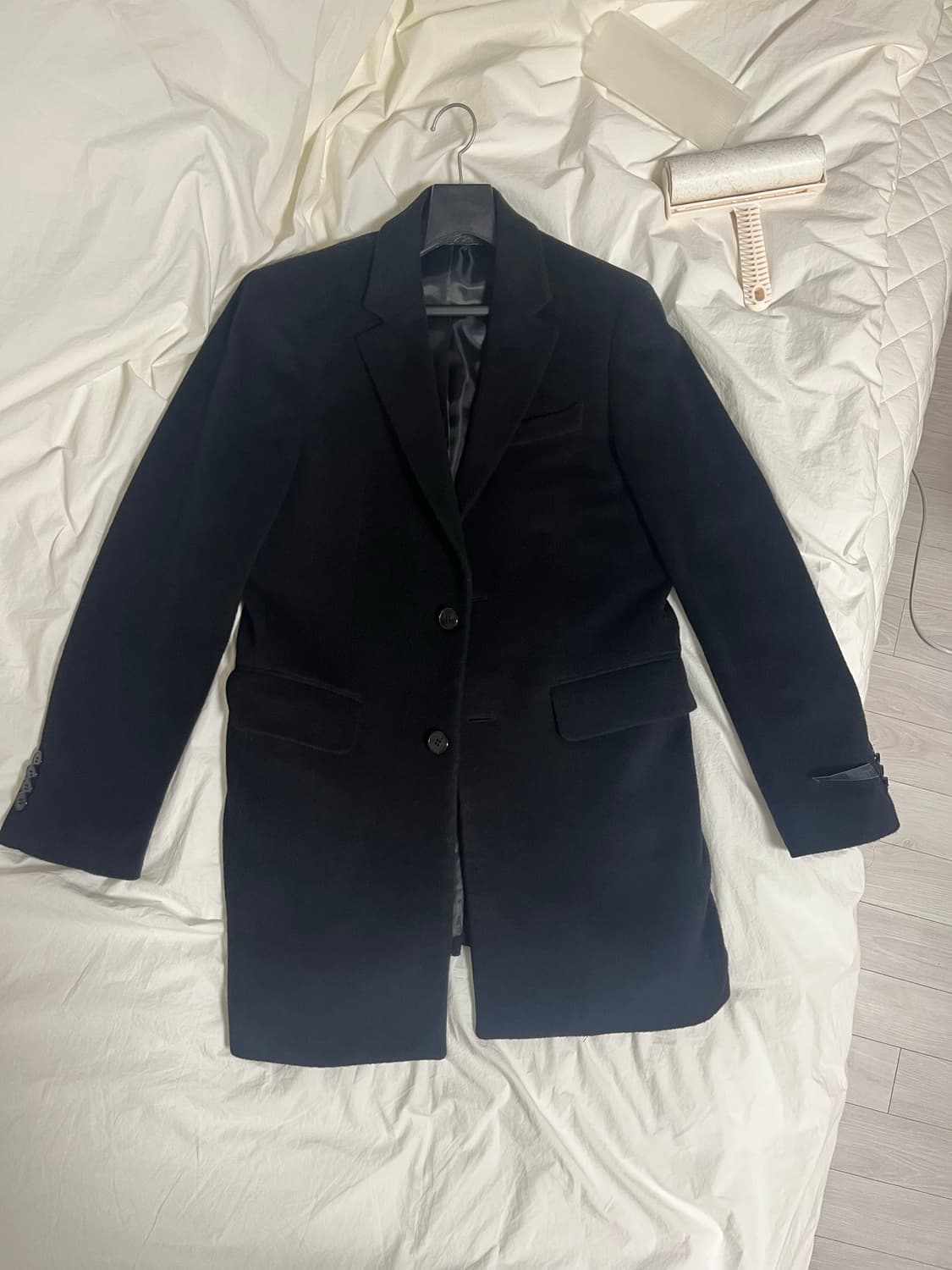 지오지아 블랙 코트 상품이미지1