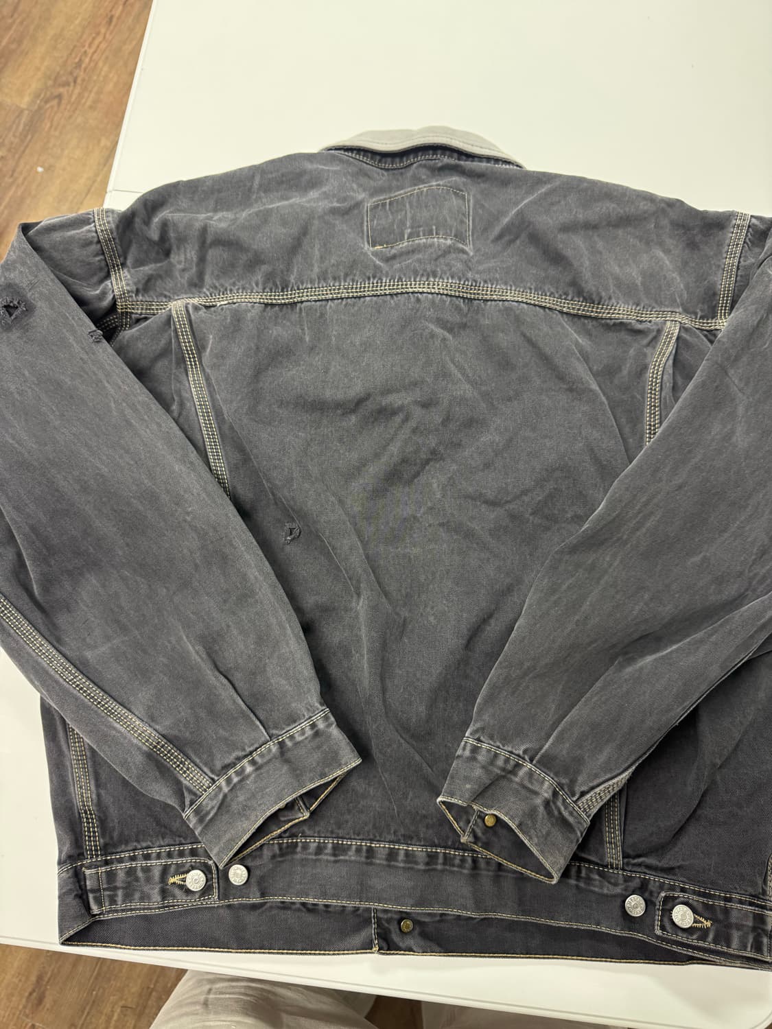 90-00 디젤 레더 카라 트러커 L 상품이미지4