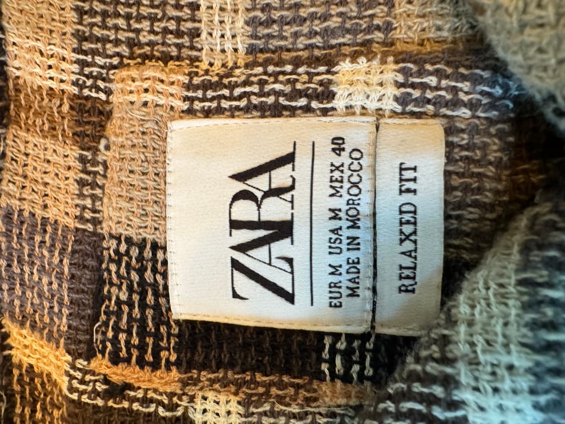 Zara 자라 타월 체크셔츠 상품이미지2