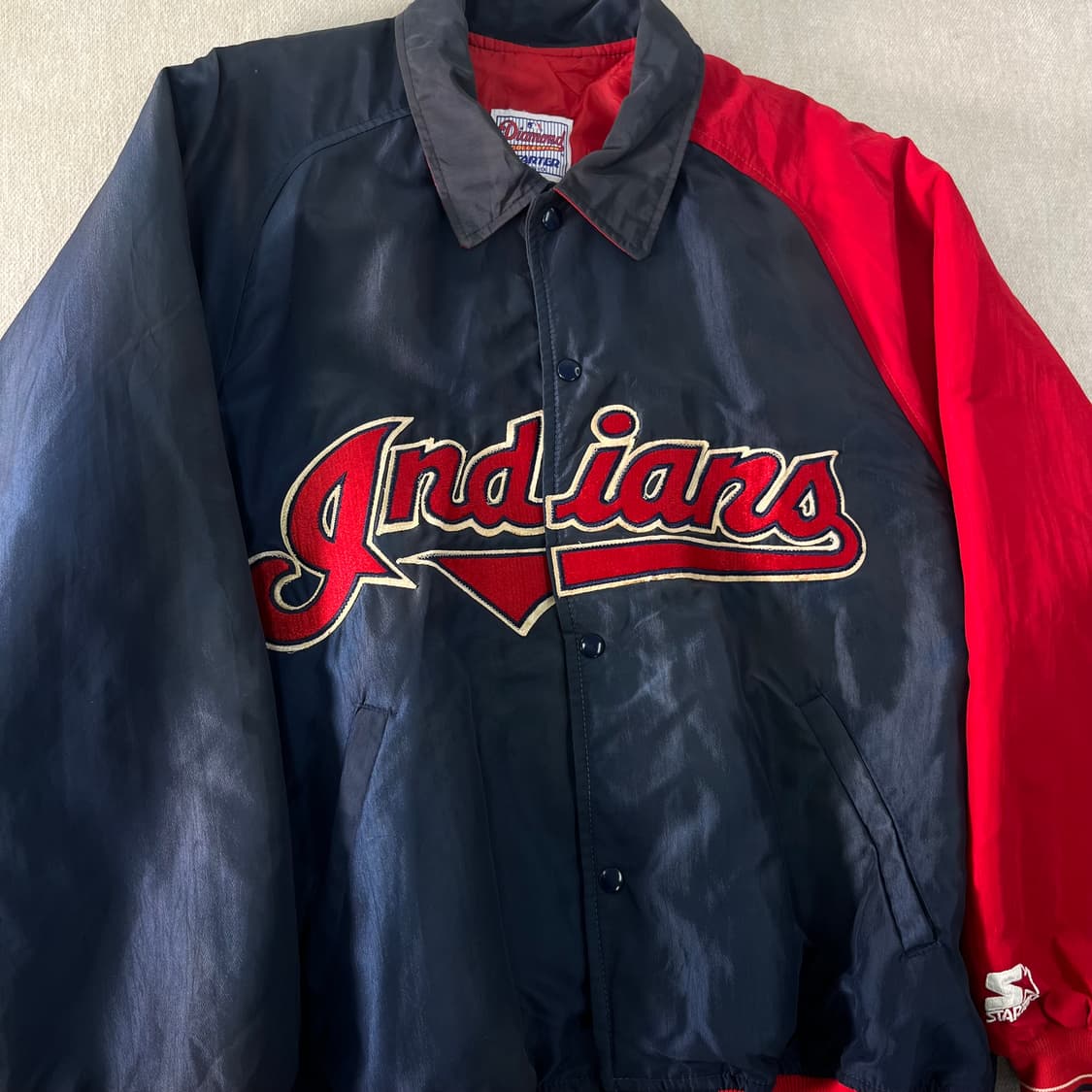 110 스타터 90s 클리블랜드 인디아나 바시티 자켓 상품이미지6