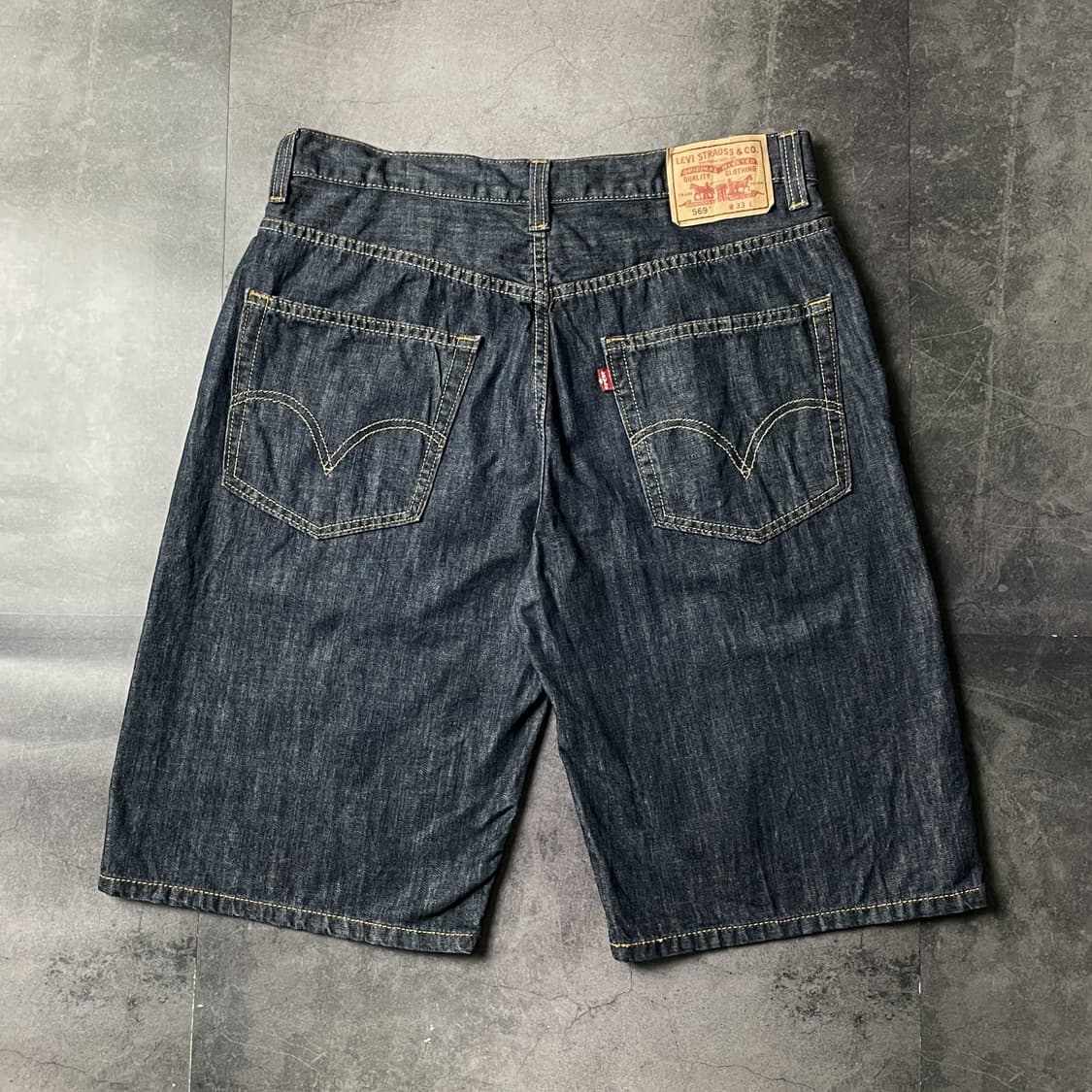 LEVI'S 리바이스569 빈티지 인디고 데님 하프팬츠 A01170 상품이미지5