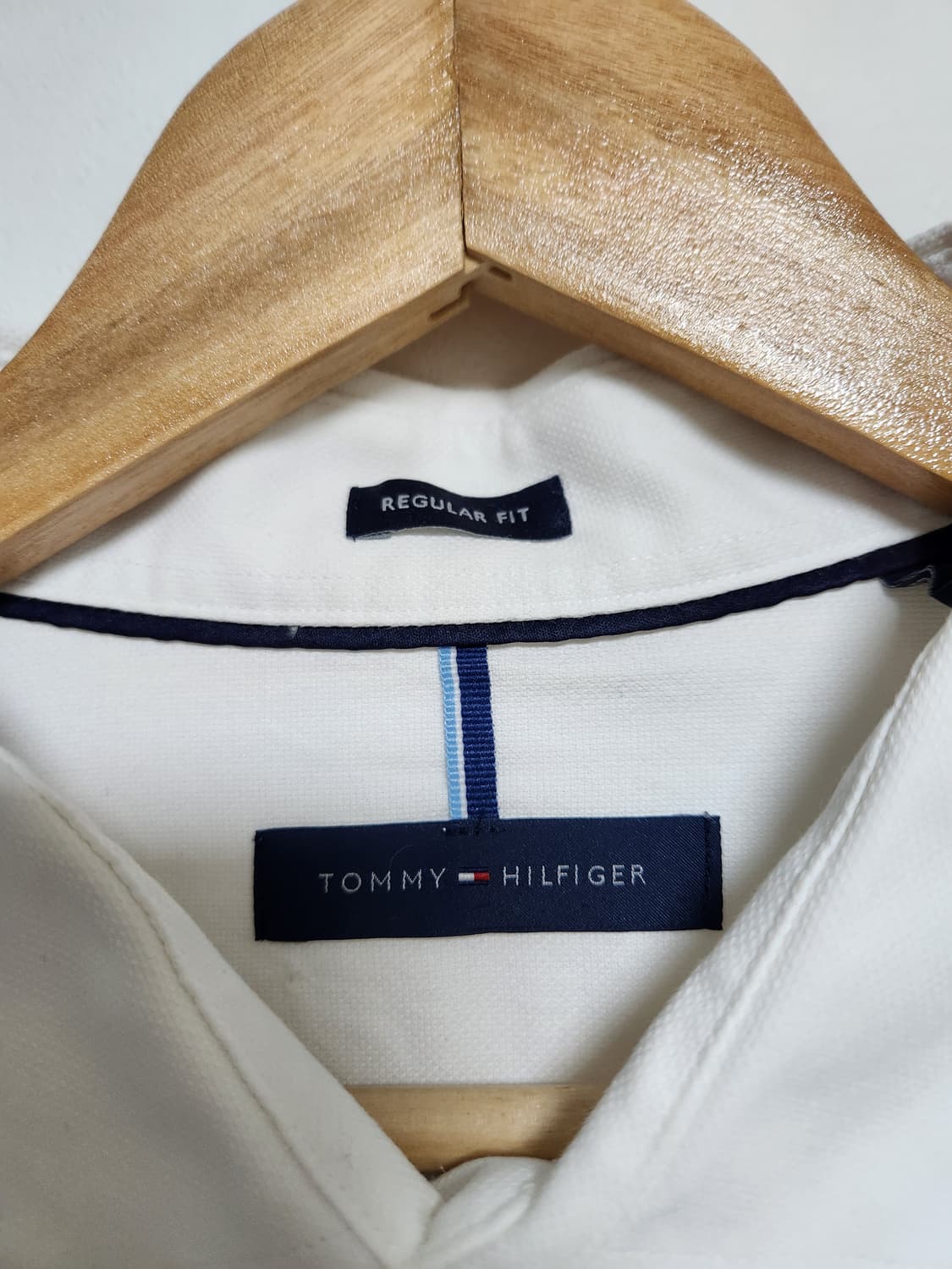 타미힐피거Tommy 화이트 코튼 셔츠 2XL - S183 상품이미지4