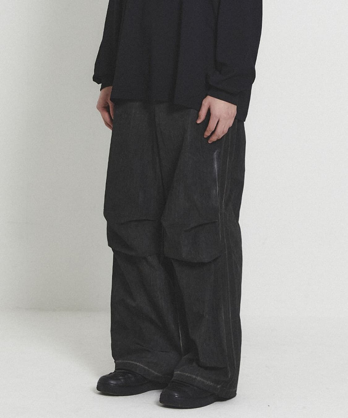 주앙옴므 다잉 나일론 트랙 와이드 팬츠 상품이미지1