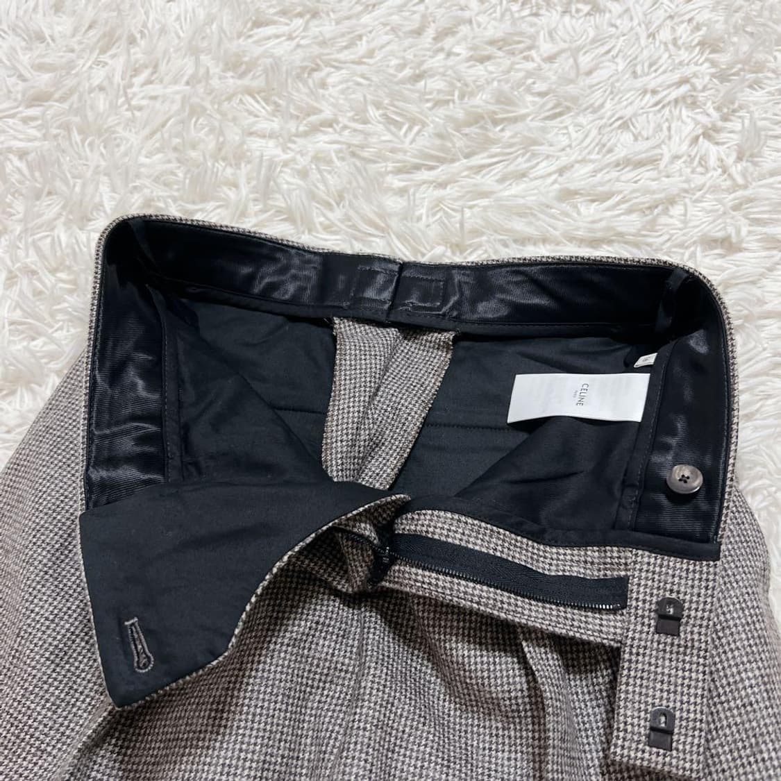 [블랙핑크 리사님 착용] 셀린느 마가렛 울 체크 팬츠 상품이미지9