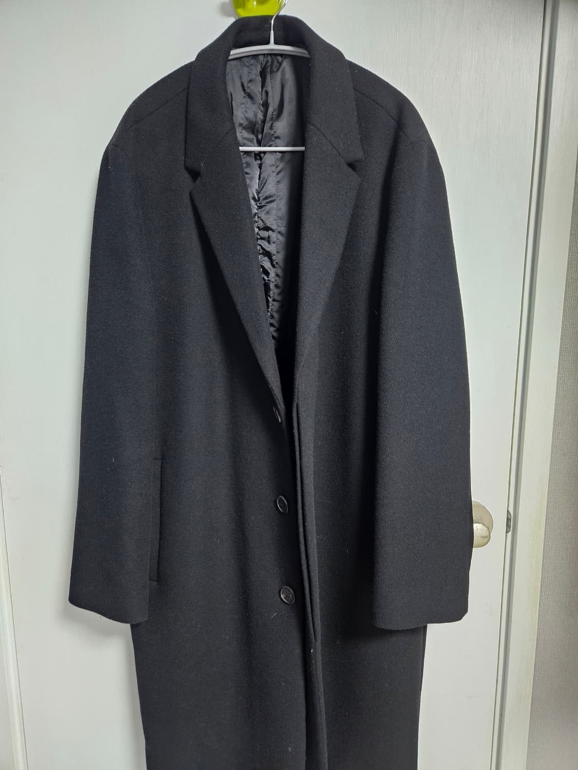 드로우핏 블랙 싱글 코트 상품이미지2