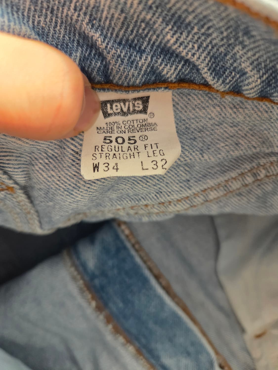 90s 리바이스 505 오렌지탭 (표기 34 32) 상품이미지4
