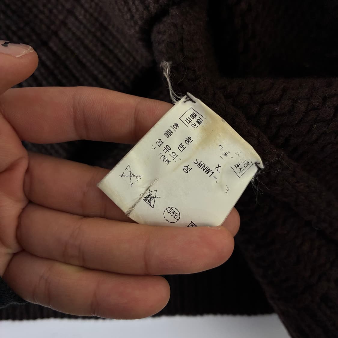 Polo 폴로 랄프로렌 램스울 브라운 업버튼 가디건 상품이미지6