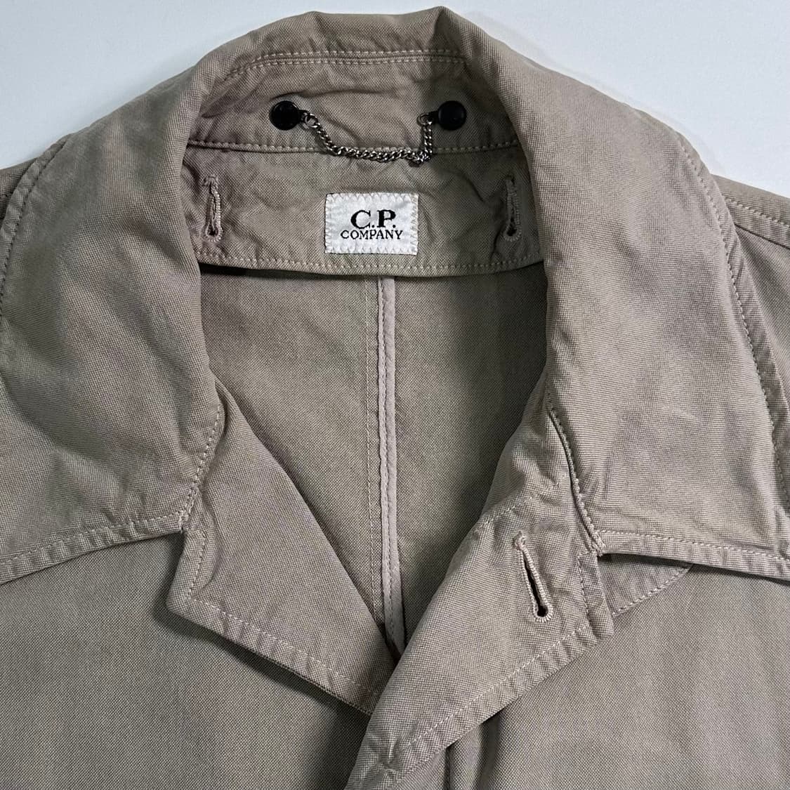 Cp컴퍼니 베이지 캔버스 싱글 코트 상품이미지2