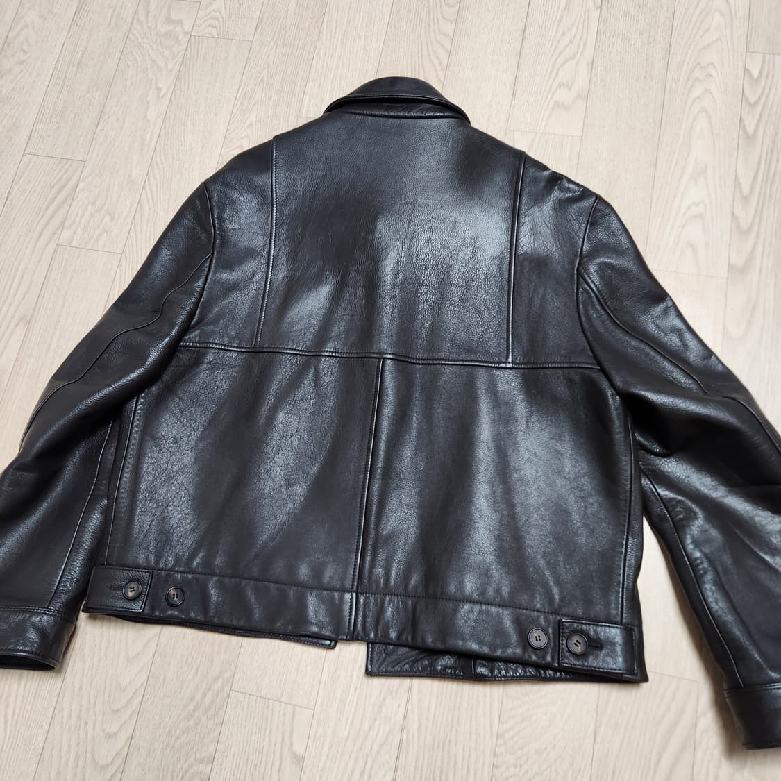 (L) STU 레더 자켓 다크브라운 상품이미지4