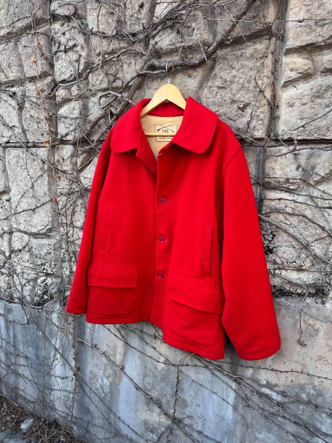 50~60s the woodsman 빈티지 울 헌팅 자켓 레드 상품이미지3
