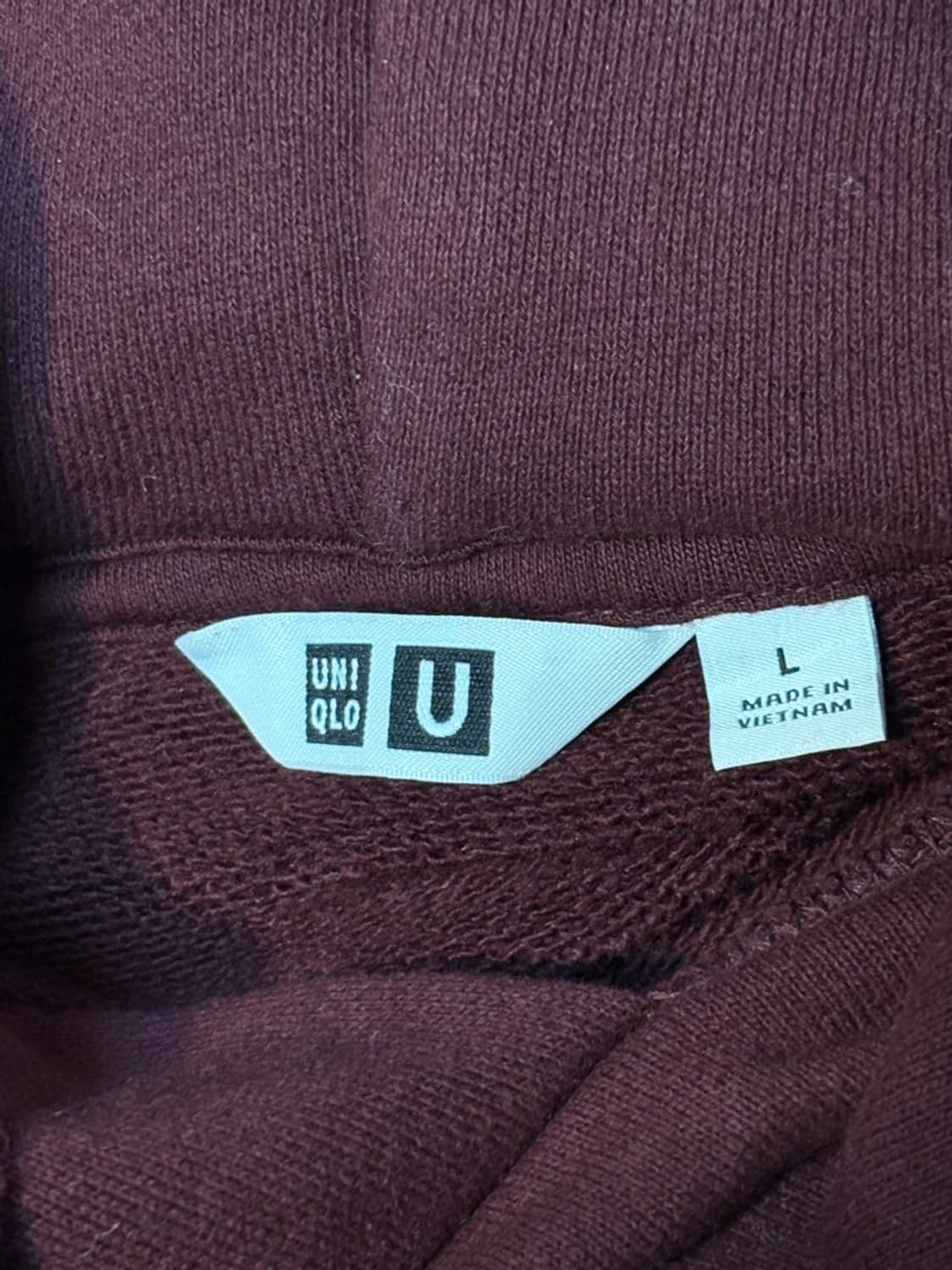 유니클로 U 르메르 버건디 후드티 상품이미지6