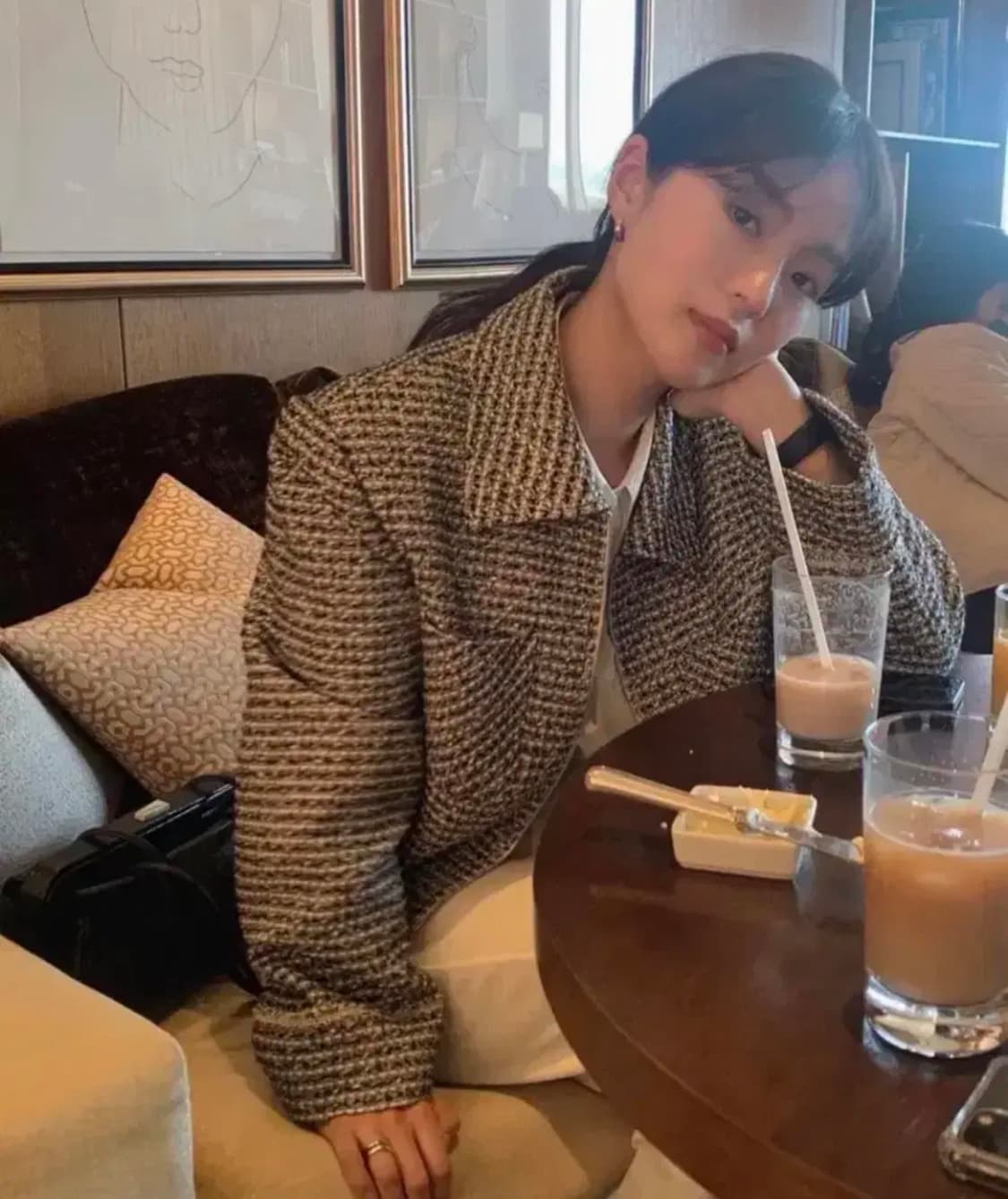 게드 GED 트위드 집업 투웨이 자켓 상품이미지3