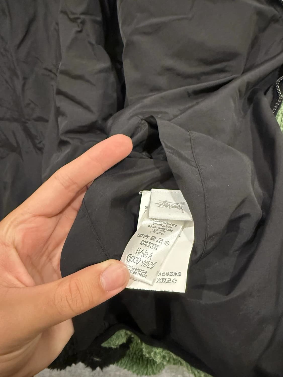 스투시 8볼 쉐르파 자켓 그린 XL 상품이미지6