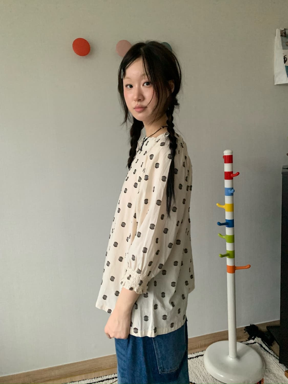 dot cotton blouse 상품이미지3