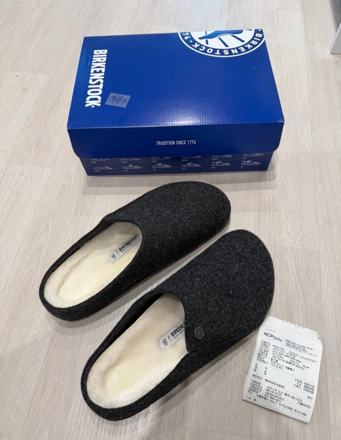 버켄스탁 체르마트 슬리퍼 다크 그레이 280mm 새상품 상품이미지6