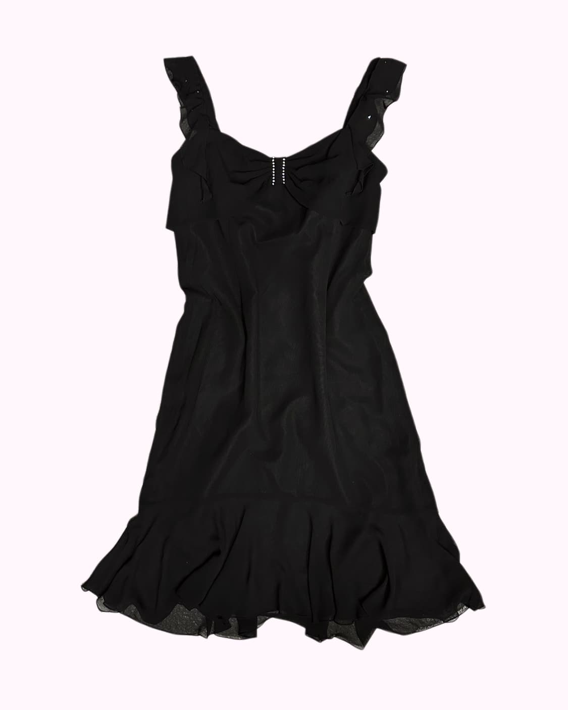 cubic ribbon frill dress 상품이미지1