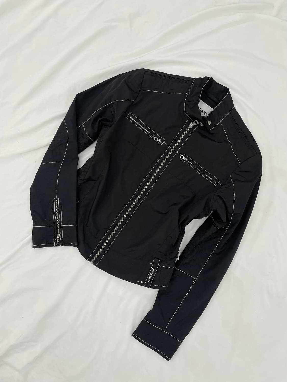 vintage y2k biker black jacket 상품이미지5