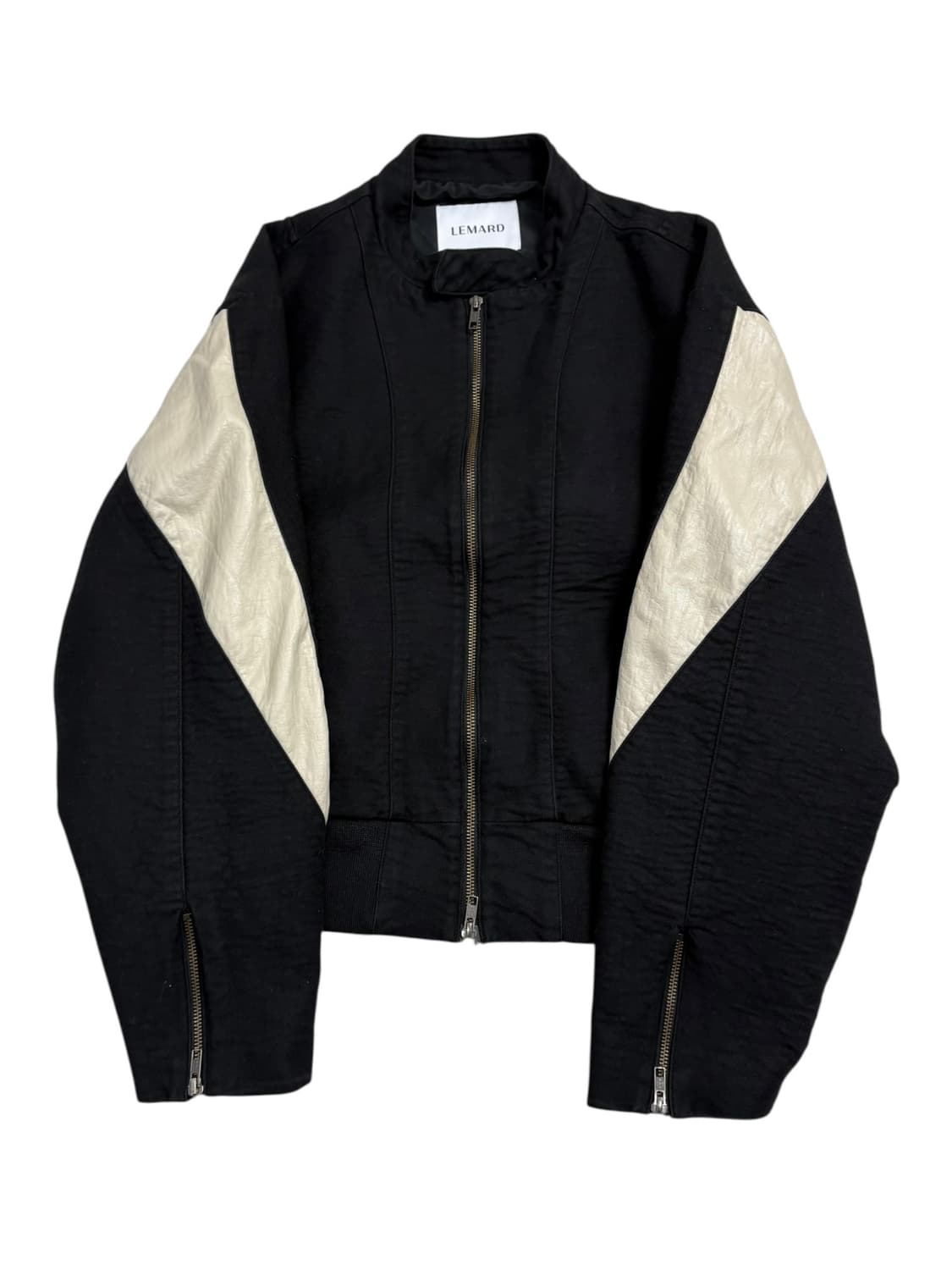 르마드 바이커 숏 자켓 블랙 상품이미지3