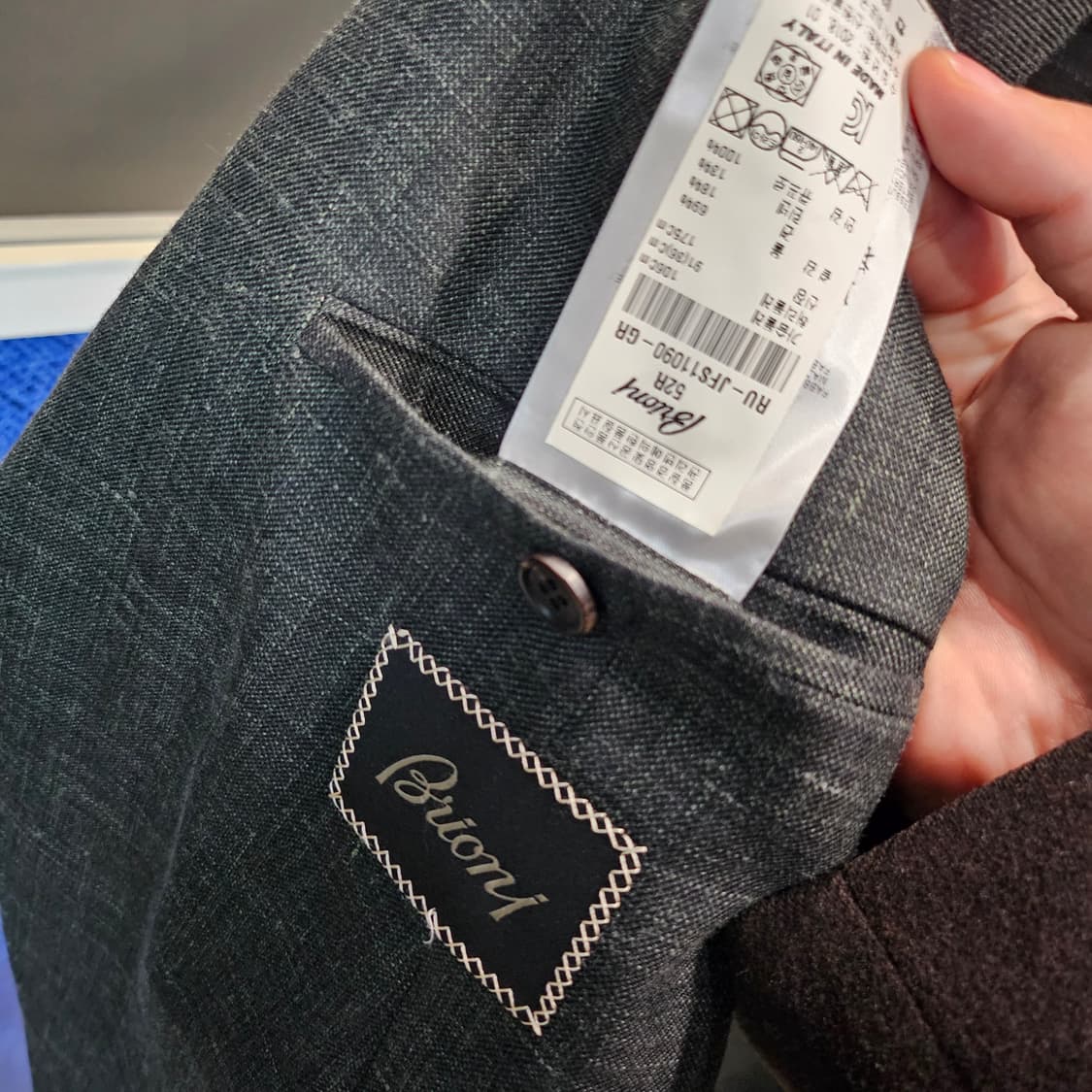 브리오니 린넨 한정 정장 블레이저 자켓 상품이미지5