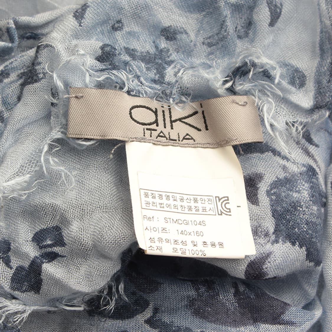 아이키 블루 모달 스카프 상품이미지3