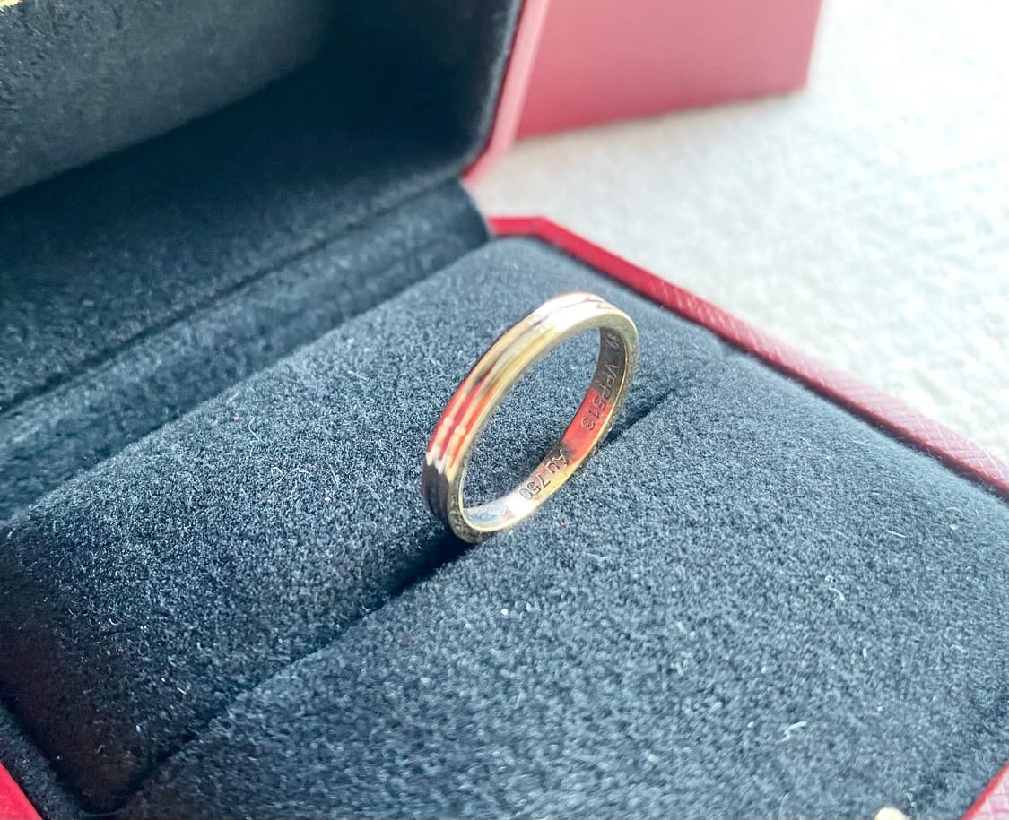 까르띠에 방돔 루이 2.5mm 웨딩링 18k 3색 49호 상품이미지5
